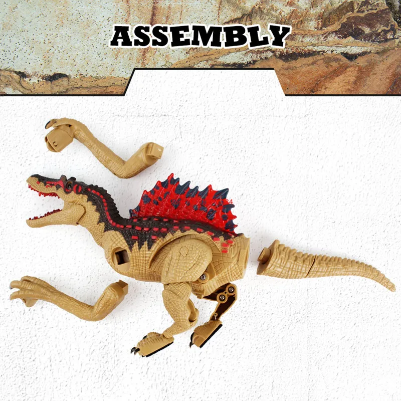 Simulation Electric Sound Light Wireless Remote Control Walking Dinosaur 40CM Mouth Tail Swing Jurassic World RC Dinosaur Toy