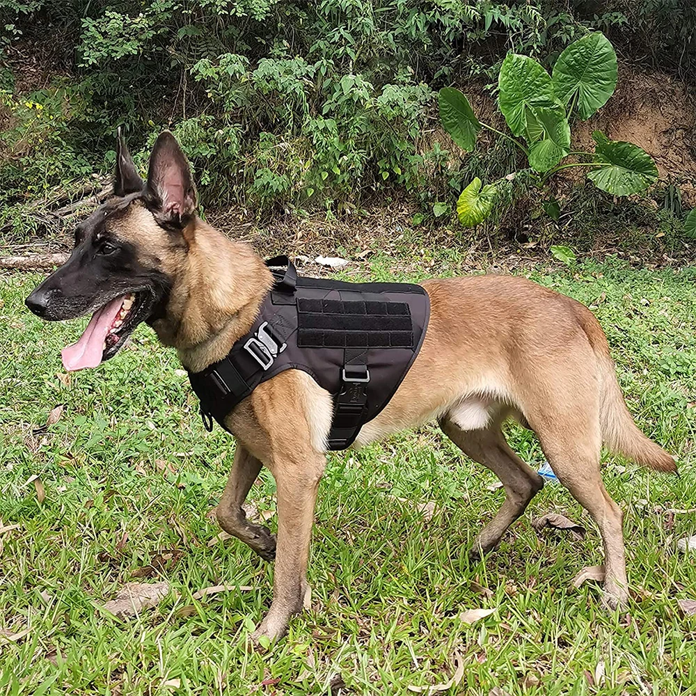 Tactical Dog Harness Military K9 Training Dog Harness for Large German Shepherd Dog Accessories for Walking Hiking Training