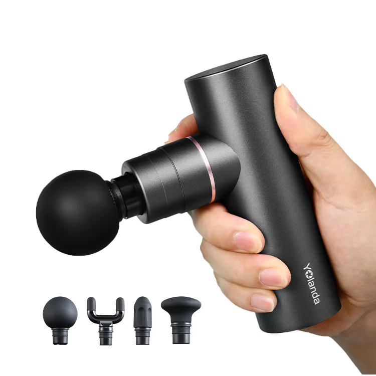 

Mini Massage Gun, 1500mAh Brushless Motor Deep Tissue Massager, Vibration Fascia Gun, Rechargeable Myofascial Release Tool