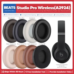 Replacement Ear Pads For Beats Studio Pro Wireless Headphone Accessories Headset Ear Cushion Repair Parts Memory Sponge A2924