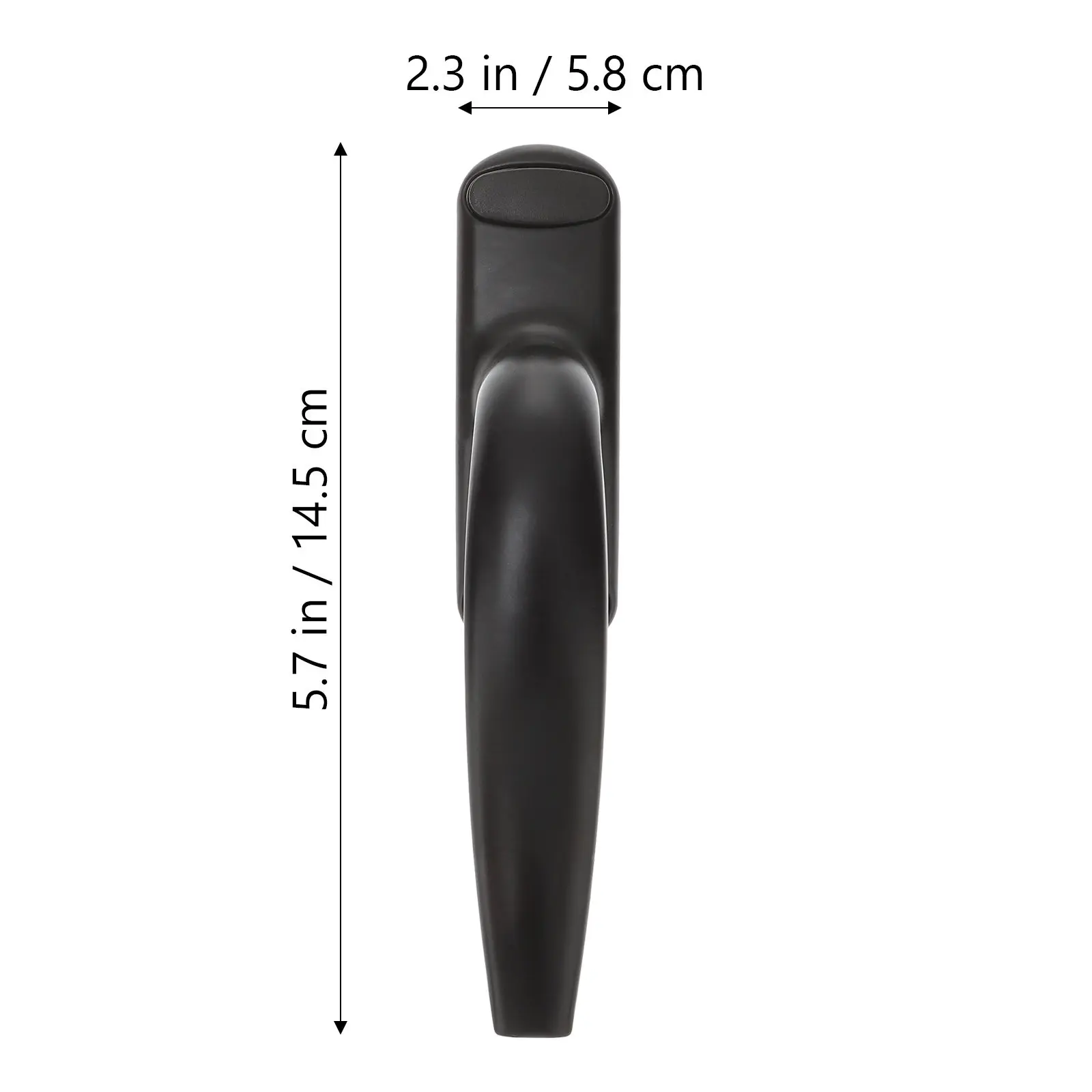2Pcs High-End Zinc Alloy Flat-Opening Window Handle Wear-Resistant Thick Grip Easy Install for Interior Bathroom Lock Door