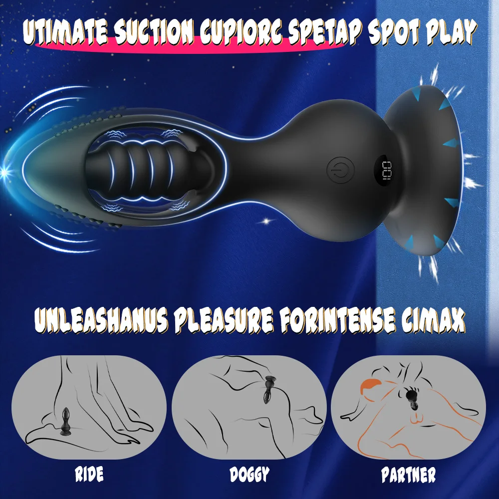 sex Toys Anal Plug VibratingGay Men Women Anal Beads Butt Plug Masturbation Anal Vagina Vibration Adults Anal Big Dildo Sex Toys view 2