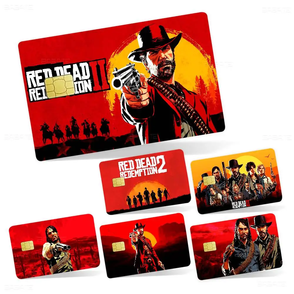 Game R-Red Dead-R-Redemptions Anime Cartoon Sticker Film Skin for Credit Card Debit Bank Bus Card