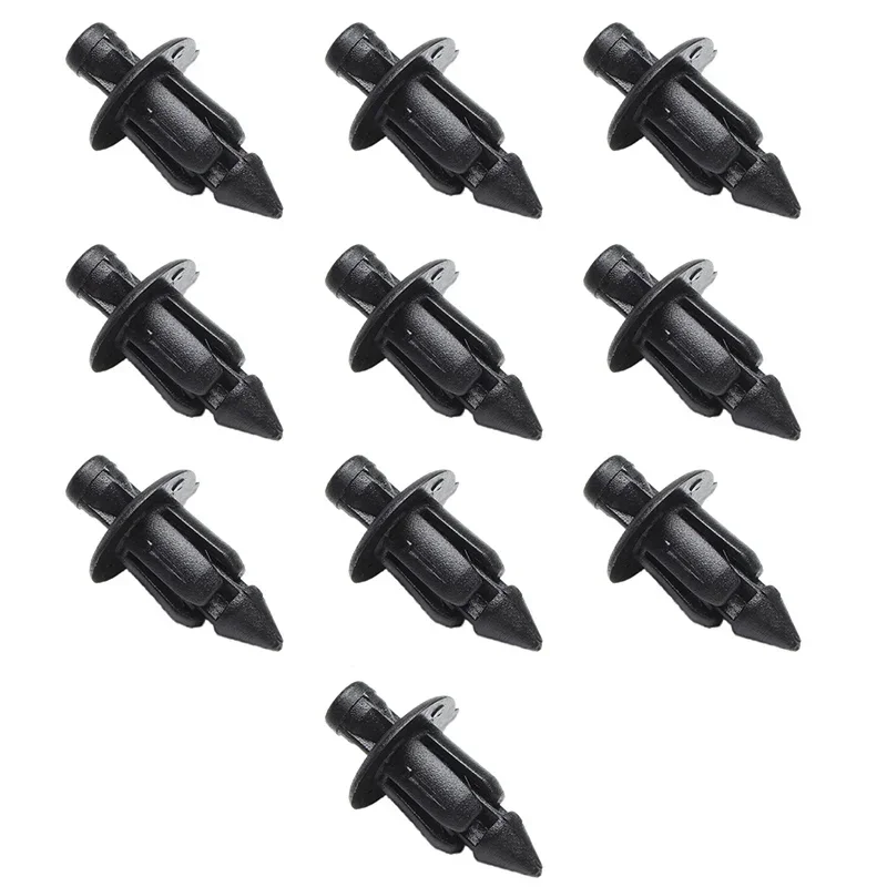 10/20/30 Stück 6mm schwarze Motorrad-Verkleidungsnieten-Clips für Honda Suzuki Kawasaki Karosserieverkleidungsteile – Detail 5