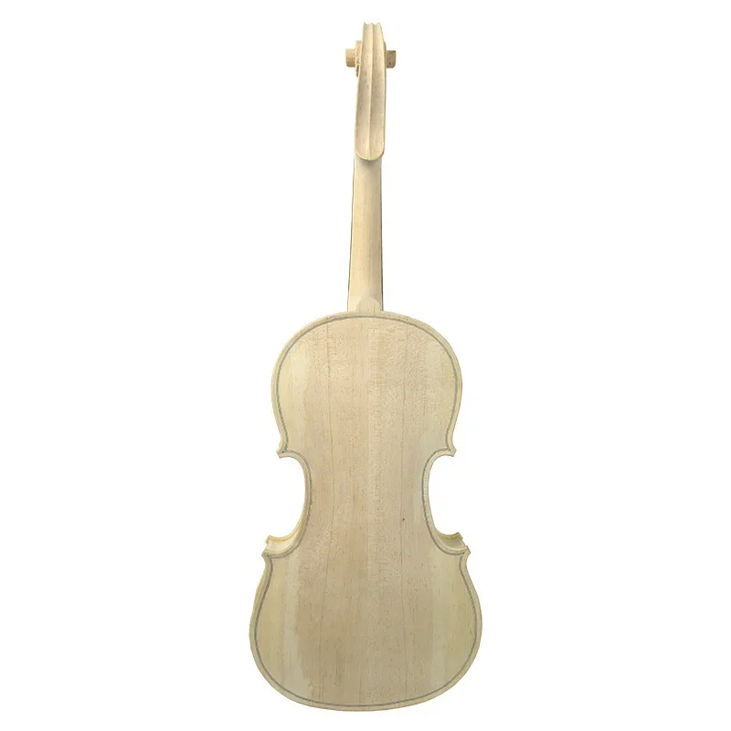 Unfinished 1/8 1/4 1/2 3/4 4/4 Violin Unfinished Solid Violin Raw Good Quality Violin Luthier KIT