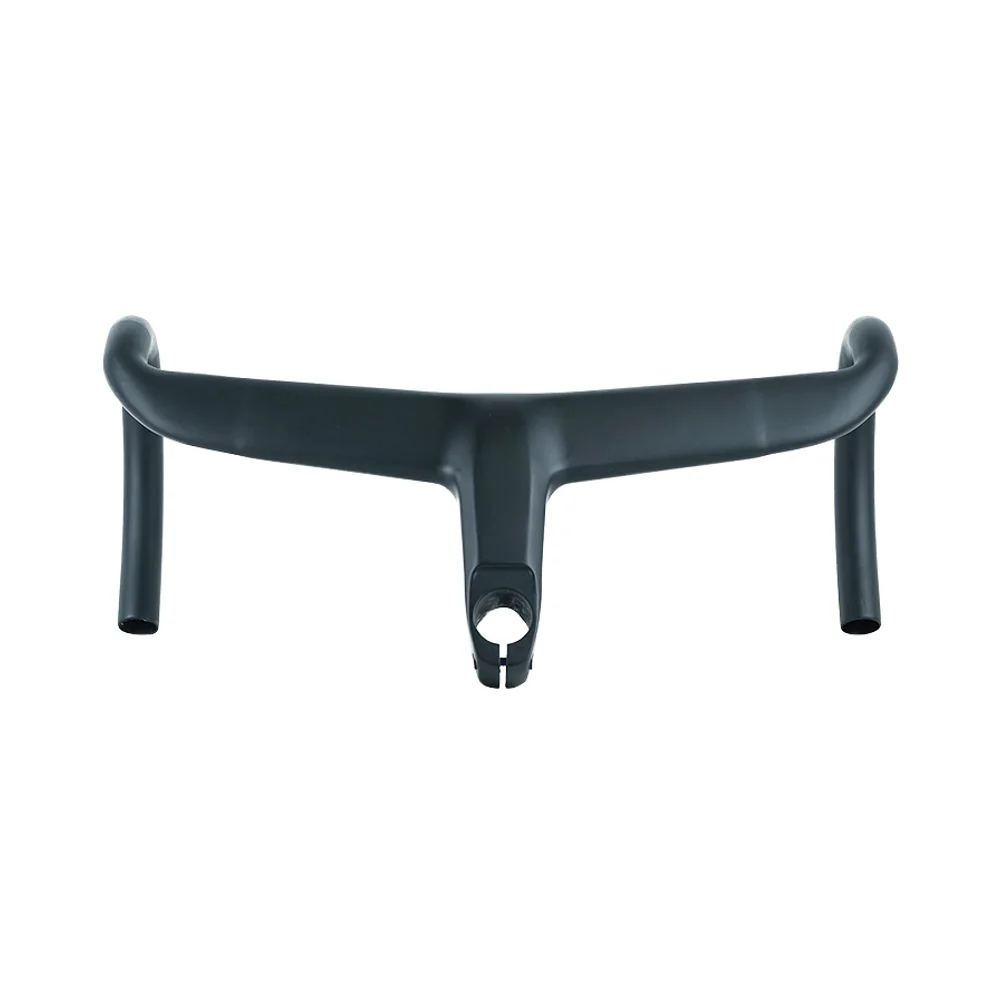 

STLF All-Carbon Fiber Road Bicycle Handlebar with Curved Design Wind-Breaking Integrated Handlebar for Speedy Passes
