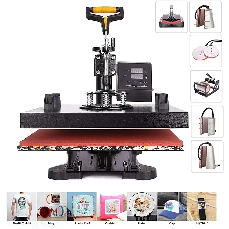 Multifunctional Name Machines 1 Set  Tumbler 29*38cm Heat Press Machine Use Warehouse T-shirt