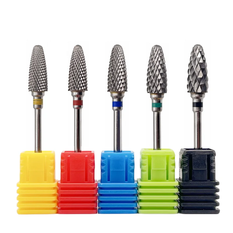 1 قطعة رصاصة كربيد مسمار لقمة ثقب المهنية 3/32 "التنغستن لهب مسمار بت مانيكير الاكريليك هلام مزيل مسمار اكسسوارات أدوات #1