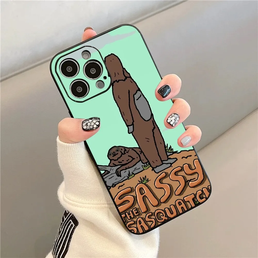 Sassy The Sasquatch Phone Case For Iphone 15 11 13 14 Pro Max 7 8 Plus X Xr Xs Max Se2020 12mini Cover Case