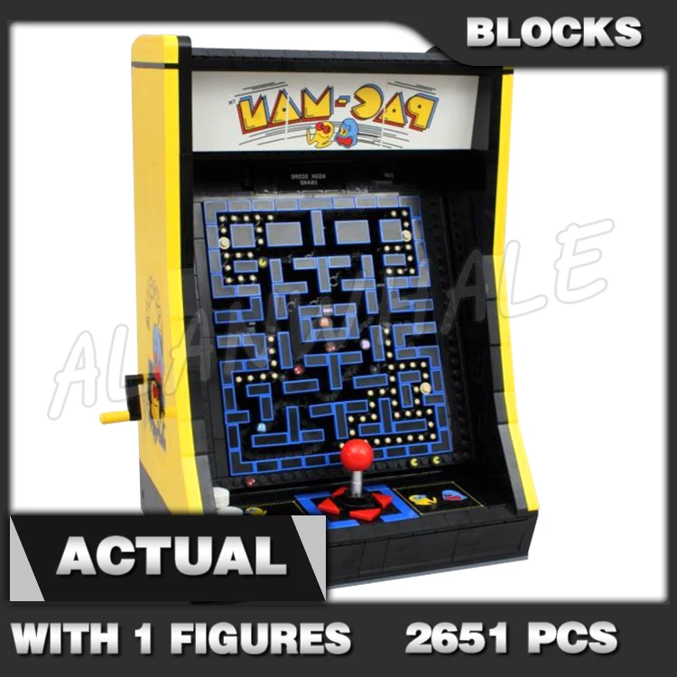 2651pcs Creator Expert Pac Arcade Machine 1980s Classic Video Game Cabinet 12561 Building Block Toys Compatible With Model