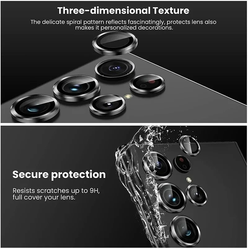 Metal Scratch Camera Lens Protector For Samsung Galaxy S24 S23 S22 Ultra Back Lens Tempered Glass Cover S23 S24 Plus Guard Case