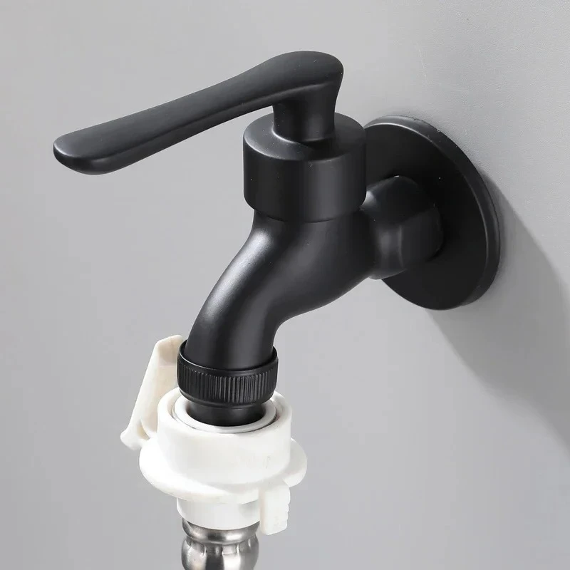 

Bathroom Faucets Stainless Steel Mop Pool Tap Household Wall-mounted Washing Machine Tap Single Handle Outdoor Garden Faucet