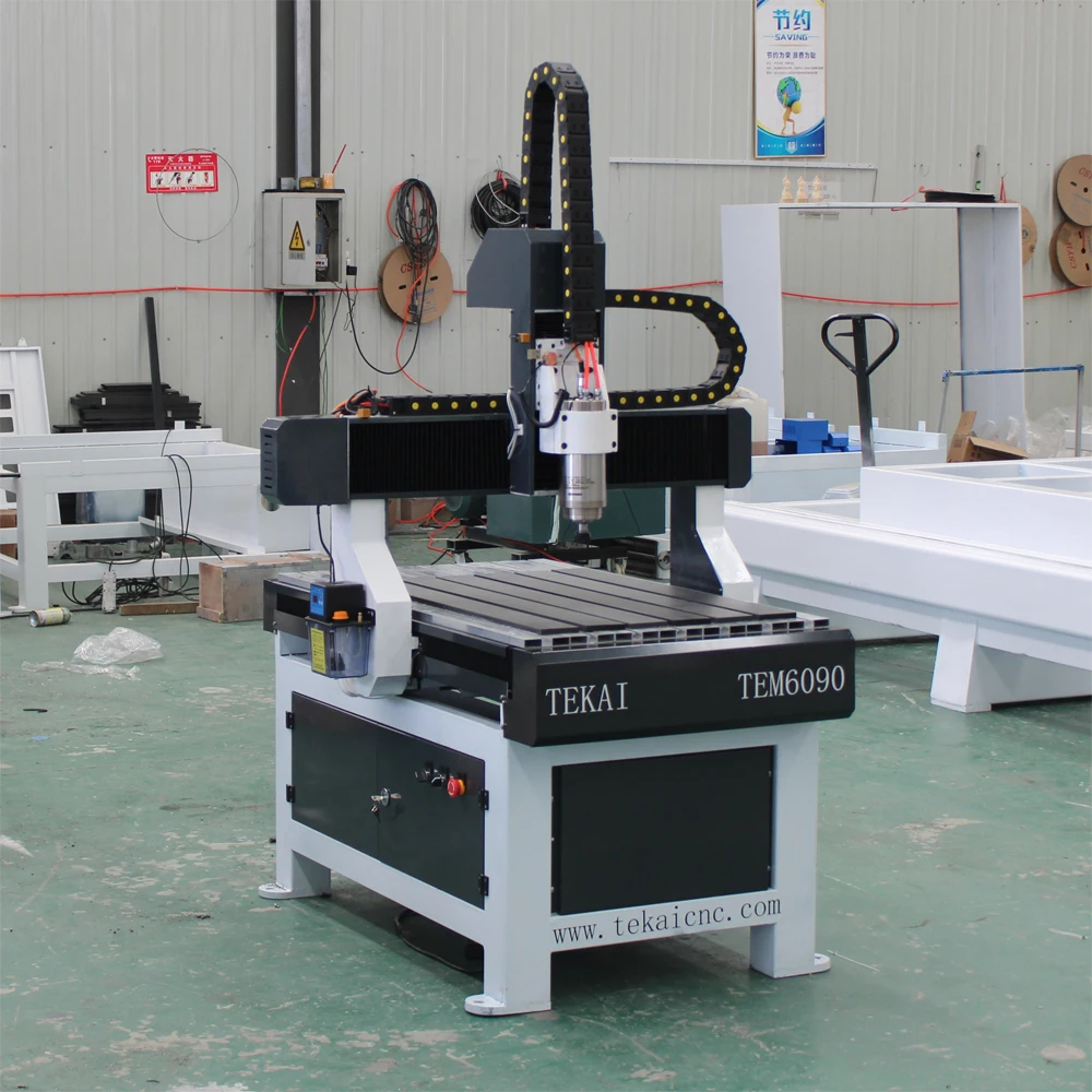 Kit Router Cnc kecil Mini Cnc 4 sumbu Cnc, 6090 penggilingan aluminium ukiran putar 6012 Desktop