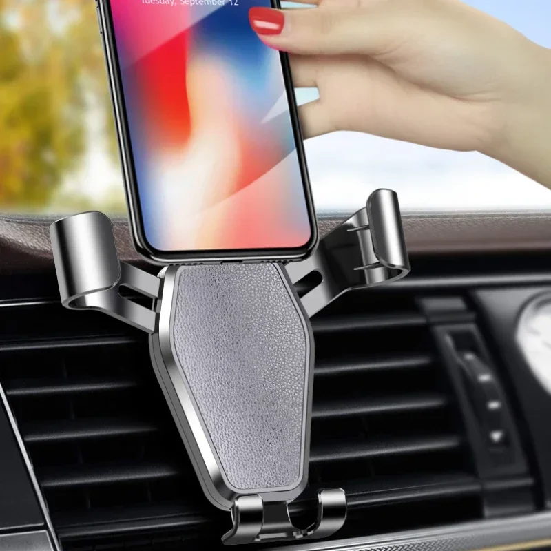 Car Phone Holder Gravity Car Holder Air Vent Clip Mount Mobile Cell Stand Smartphone GPS Support for IPhone 13 12 Xiaomi Samsung