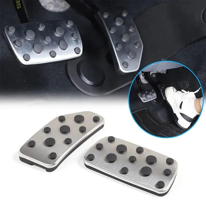 

For Subaru XV 2018-2022 Forester 2019-2023 Impreza 2016-2021 Stainless Steel Car Gas Brake Pedal Pad Cover Interior Accessories