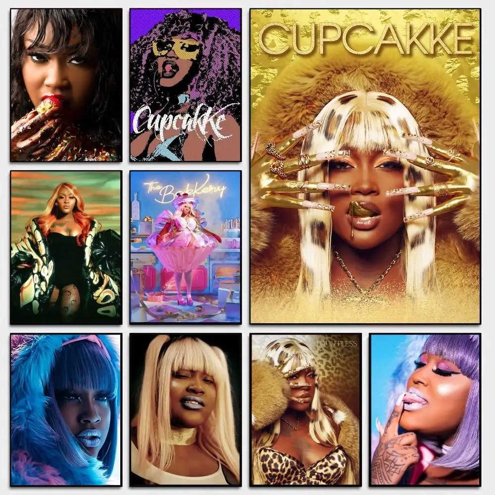 Rapper C-cupcakke Dauntless Klassische Filmplakate Ausgefallener Wandaufkleber für Wohnzimmer Bar Dekoration Raumdekoration