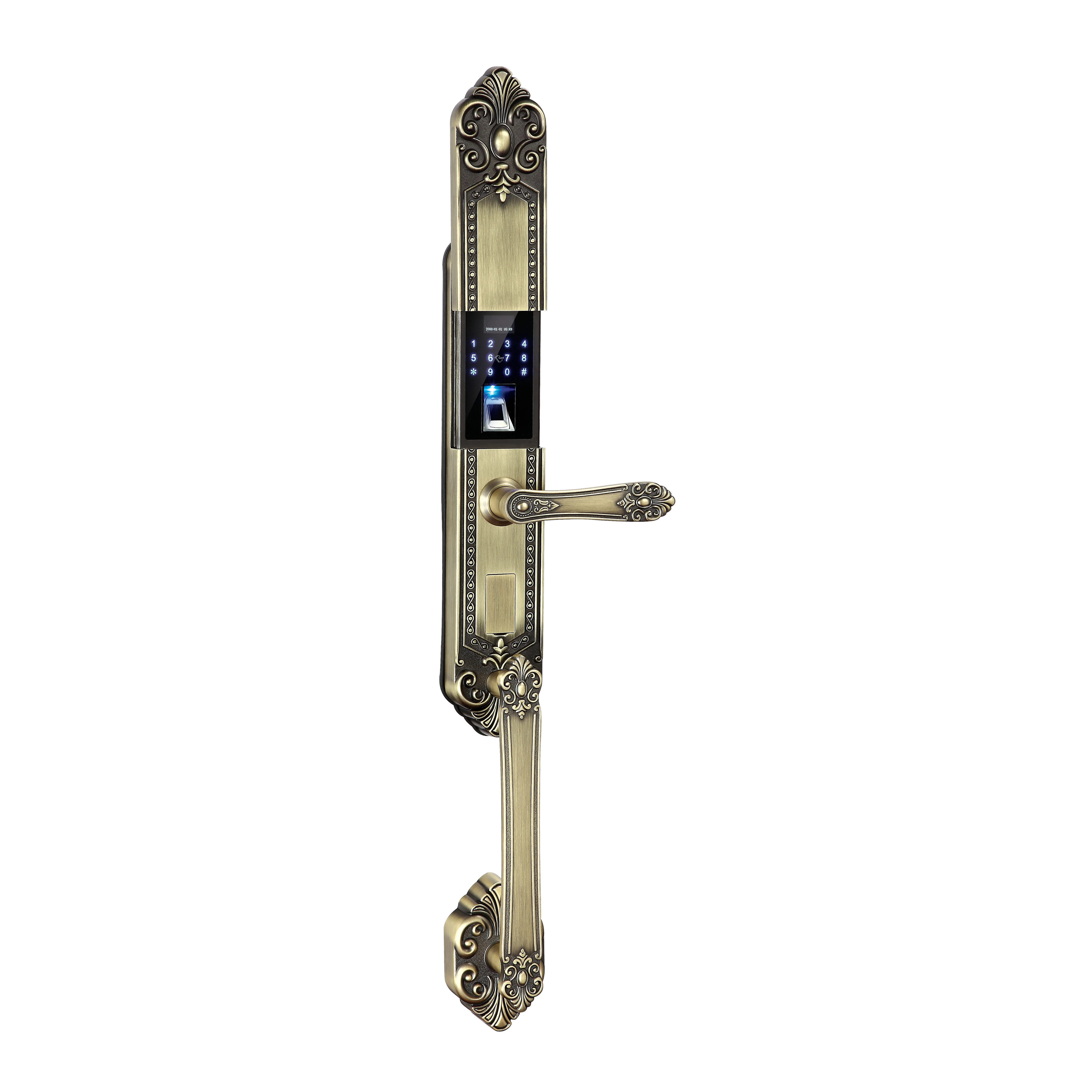 

High Quality Smart Digital Door Lock with Biometric Fingerprint & RFID Card for Wood or Aluminum Door Zinc Alloy Material