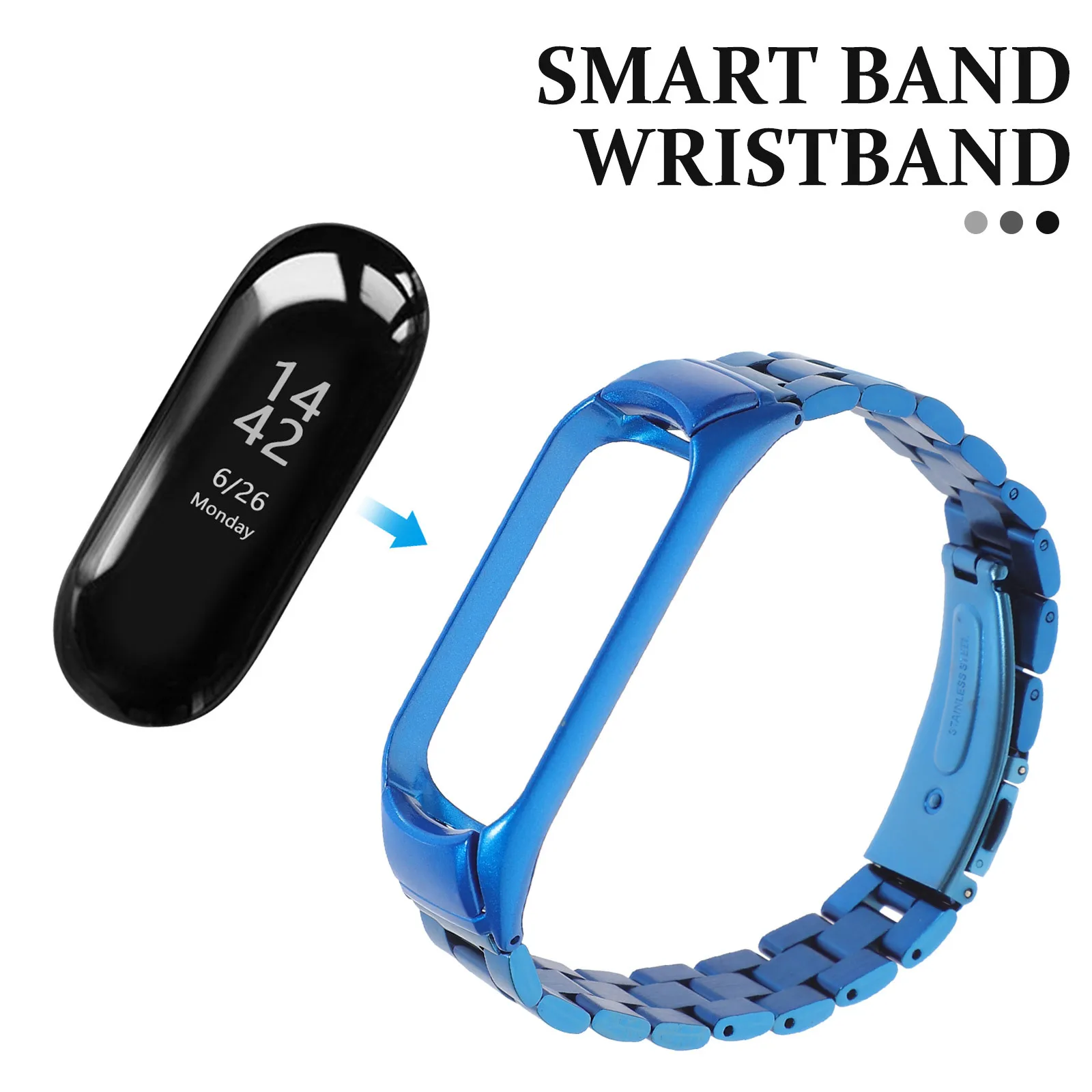 

Stainless 3 Replacement Men Wrist Metal Strap Metal Band Smart Wristband Accessories Accessories Fitness Band Wristband