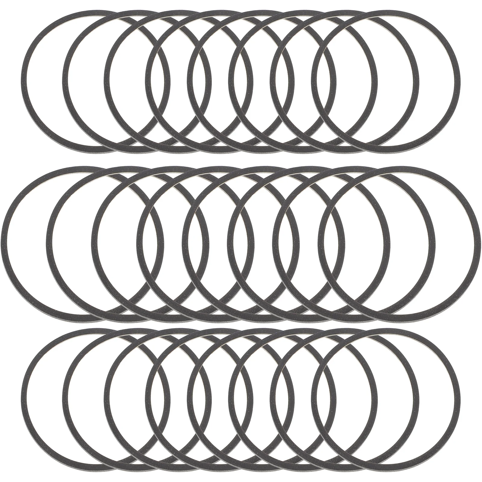 

50 pcs Cassette Recorder Belts Square Rubber Tape Replacement For Maintenance Repair Compatible With Portable Audio Video