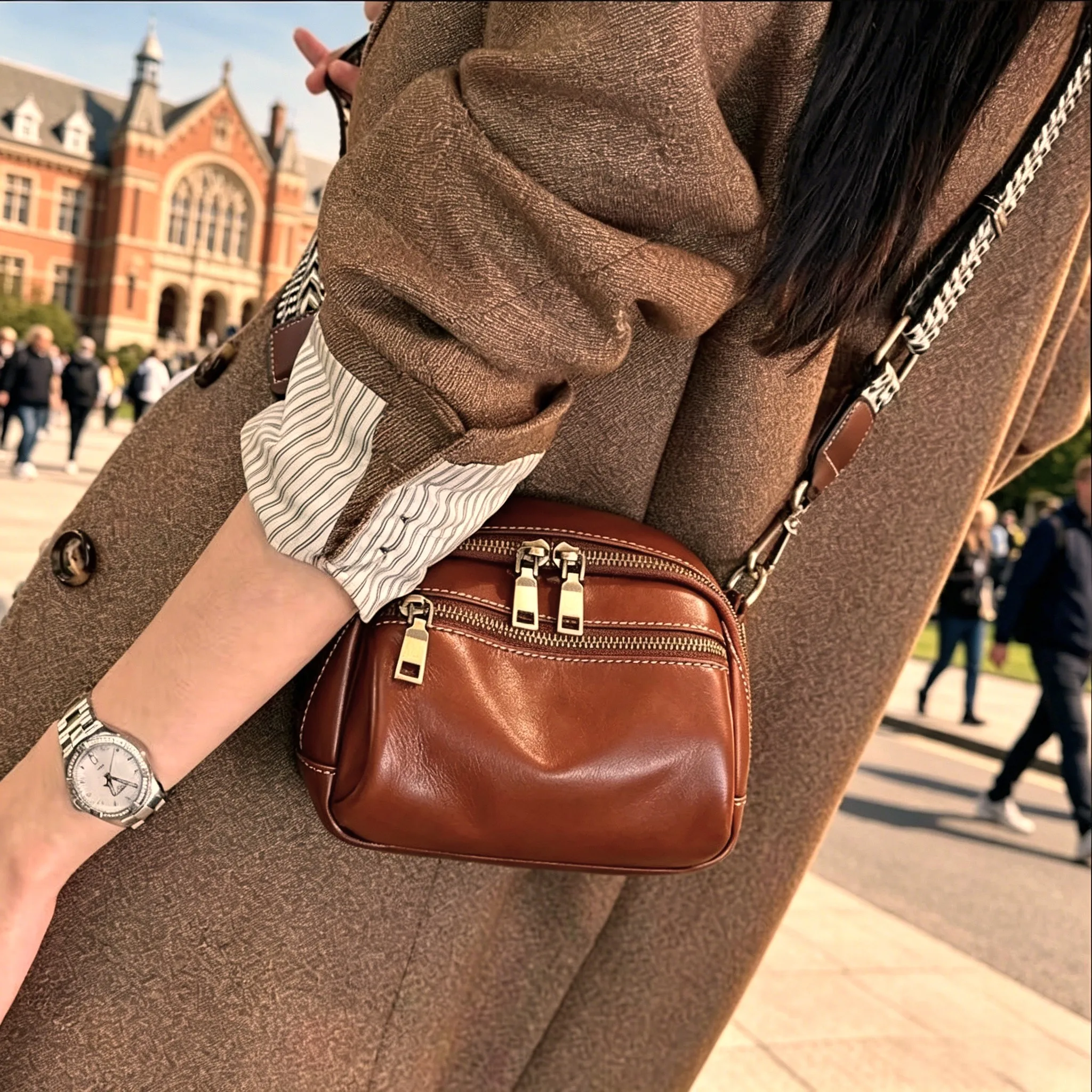 

Women Cowhide Small Handbag Popular and Versatile Genuine Leather Women's Bag Ladies Luxury Designer Shoulder Crossbody Bags New