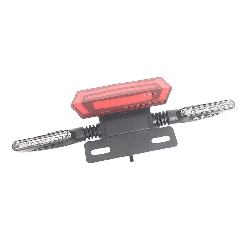 

Bicycle Brake And Signal Light Brake Turn Signal Support 22-80V Electric Bike Light Twilight Mode ABS Material