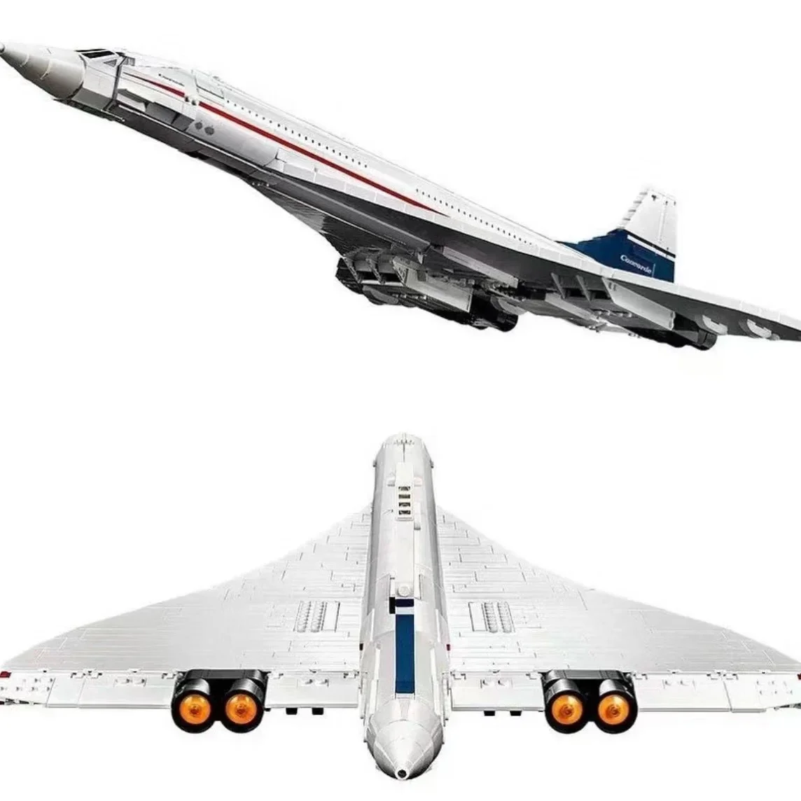 2083Pcs Concorde Airbus 10318 Building Blocks tecnico 105CM modello di aeroplano giocattoli educativi in mattoni per bambini regali di natale