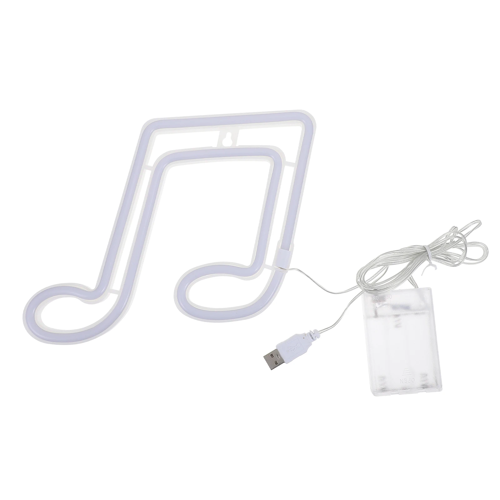 1 قطعة شكل ملاحظة الإبداعية Led ضوء النيون الدافئة توهج جو مصباح لغرفة النوم ديكور ليلة ضوء حلية منضدية #3