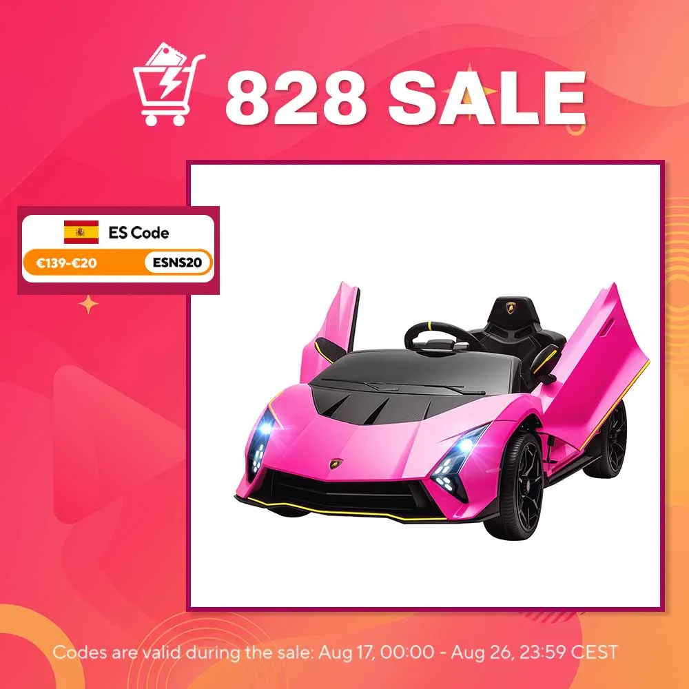 AIYAPLAY Coche Eléctrico para Niños de +3 Años Lamborghini Autentica — oferta en AliExpress