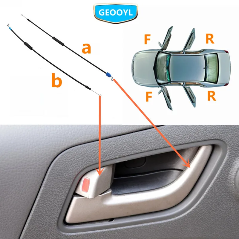 Car Door Handle Lock Cable Wire,For Geely Emgrand 7 EC7,Emgrand7 E7,Emgrand7-RV,EC7-RV,EC-HB,Hatchback