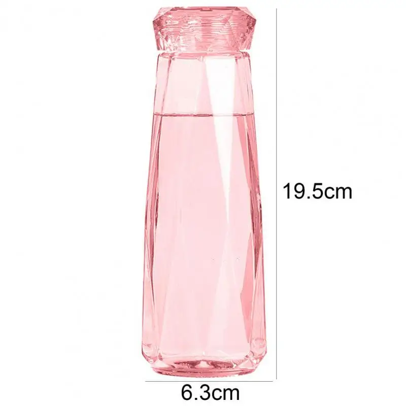 Cup Multifunctional 420ml Crystal Cup Kitchenware Water Bottle Sealing Up Colorful Gift Cup Bar Supplies Glass Handy Cup