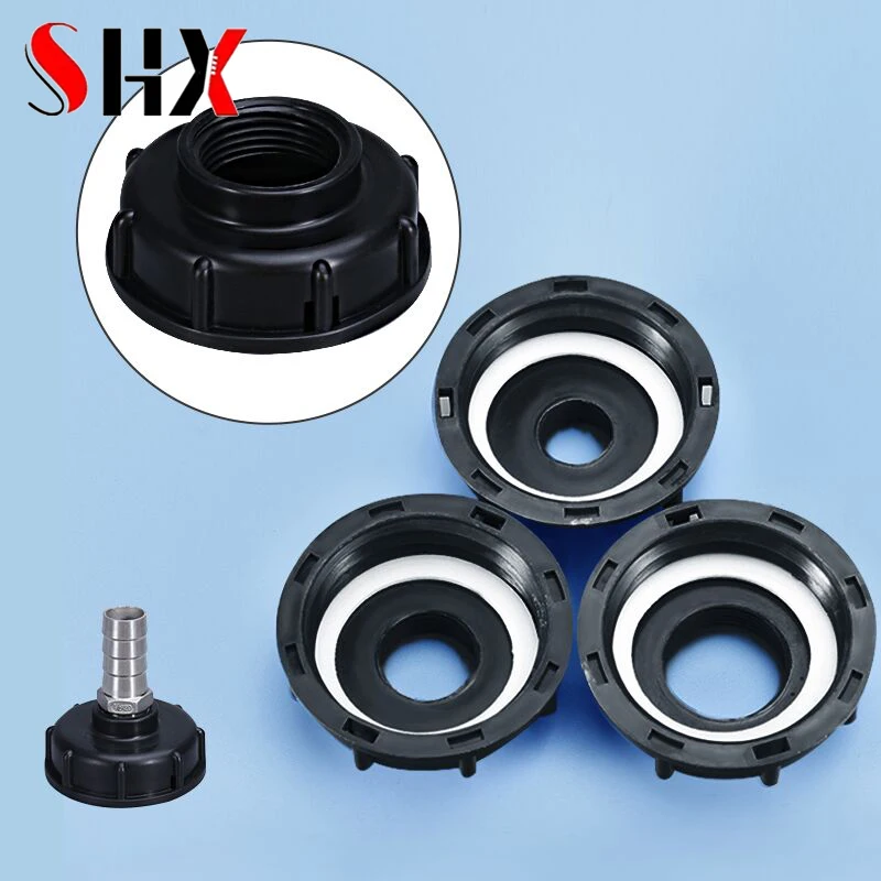 

Hot Sale S60x6 Coarse Thread to 1/2" 3/4" 1" Internal Thread IBC Tank Fittings Plastic Drain Adapter for Hose Faucet Valve