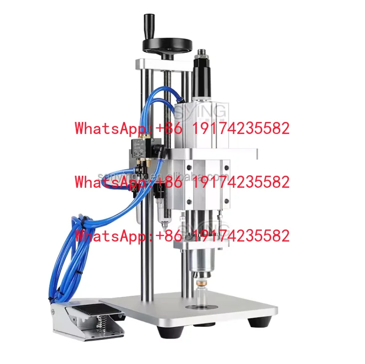 Automatic Desktop Pneumatic Vial Crimping Plastic Glass Bottle Sealing Capping Machine