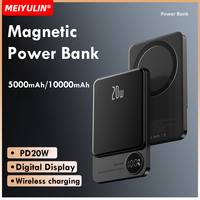 10000mAh Magnetic Wireless Power Bank Portable 5000mAh PD20W Fast Charging External Spare Battery For Macsafe iPhone Samsung