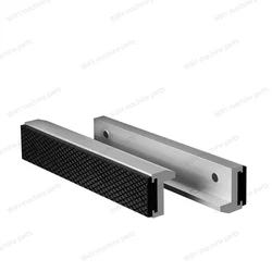 4/5/6/8InchAluminum Alloy Rubber Jaw Magnetic Suction Type  Vice Mouth Dental Vise Accessories Flat Mouth Anti-slip Clamp