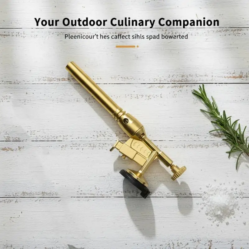 High Temperature Gas Welding Torch Copper Flame Tool for Metal Brazing Outdoor Barbecue Use