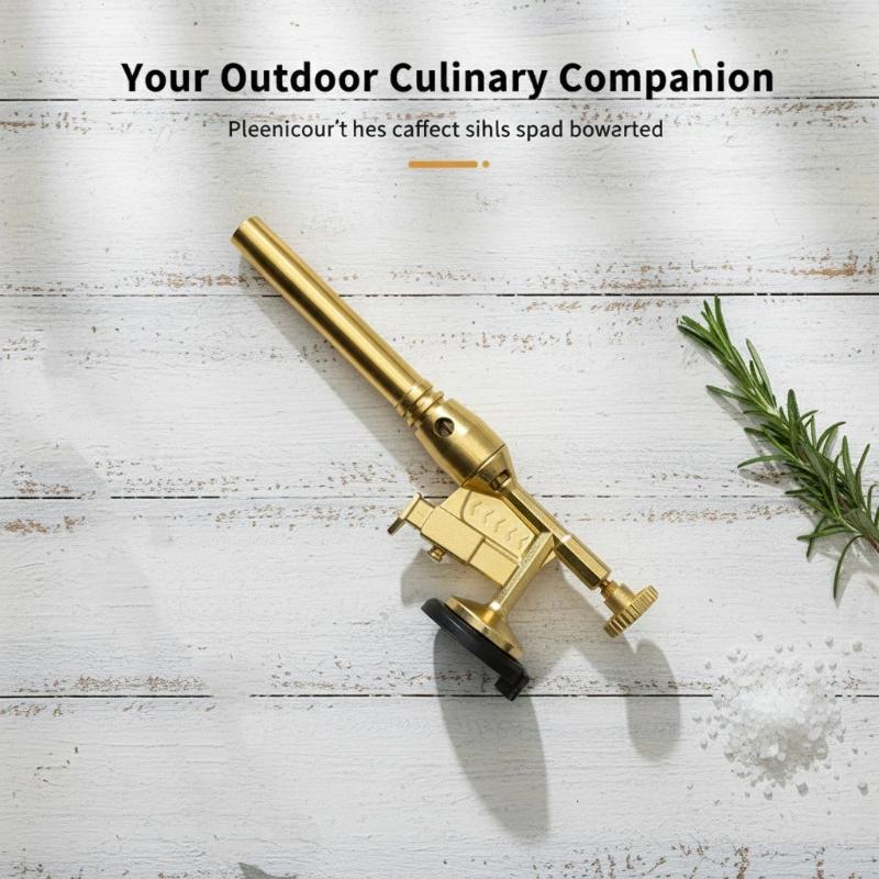  High Temperature Gas Welding Torch Copper Flame Tool for Metal Brazing Outdoor Barbecue Use 