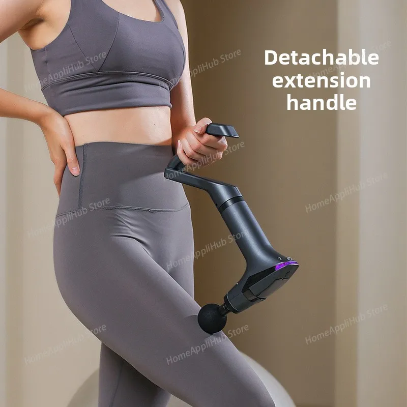 Home detachable fascia gun, full body deep professional massager with extendable handle and stretching strap to relieve fatigue