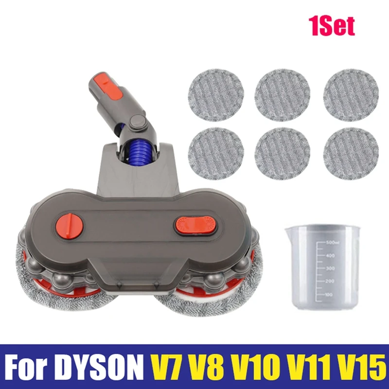 For Dyson V7 V8 V10 V11 V12 V15, Dual Rotating Motors With 6 Pieces Washable Mop Pads