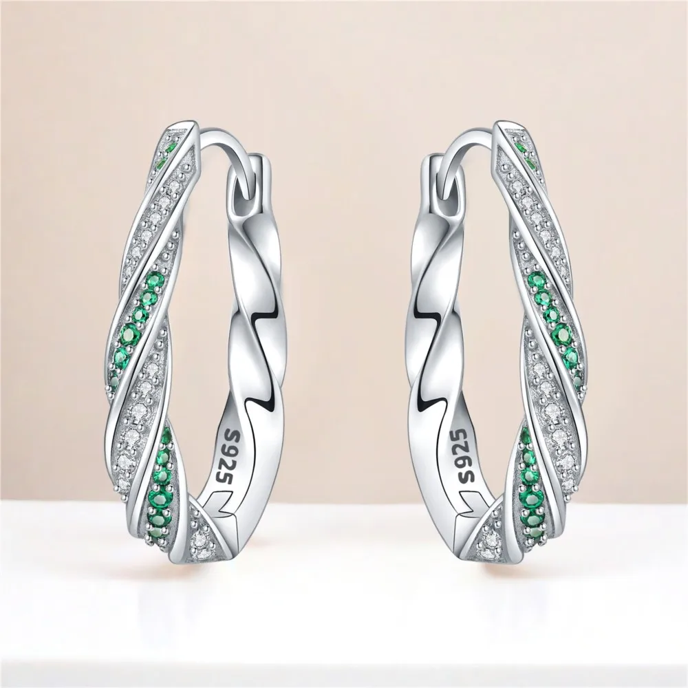 

925 Sterling Silver Simple Versatile Earring Jewelry Fashion Hoop Earrings For Women Jewelry Birthday Party Fine Gifts