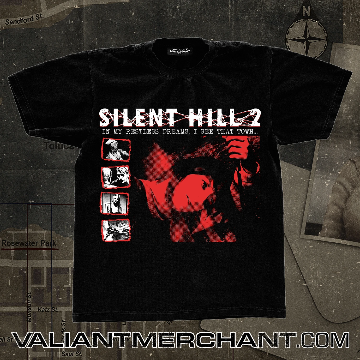 

Silent Hill 2, черная игровая футболка в стиле ретро, футболка большого размера Y2k для мужчин и женщин, праздничная повседневная футболка с короткими рукавами, свободная футболка