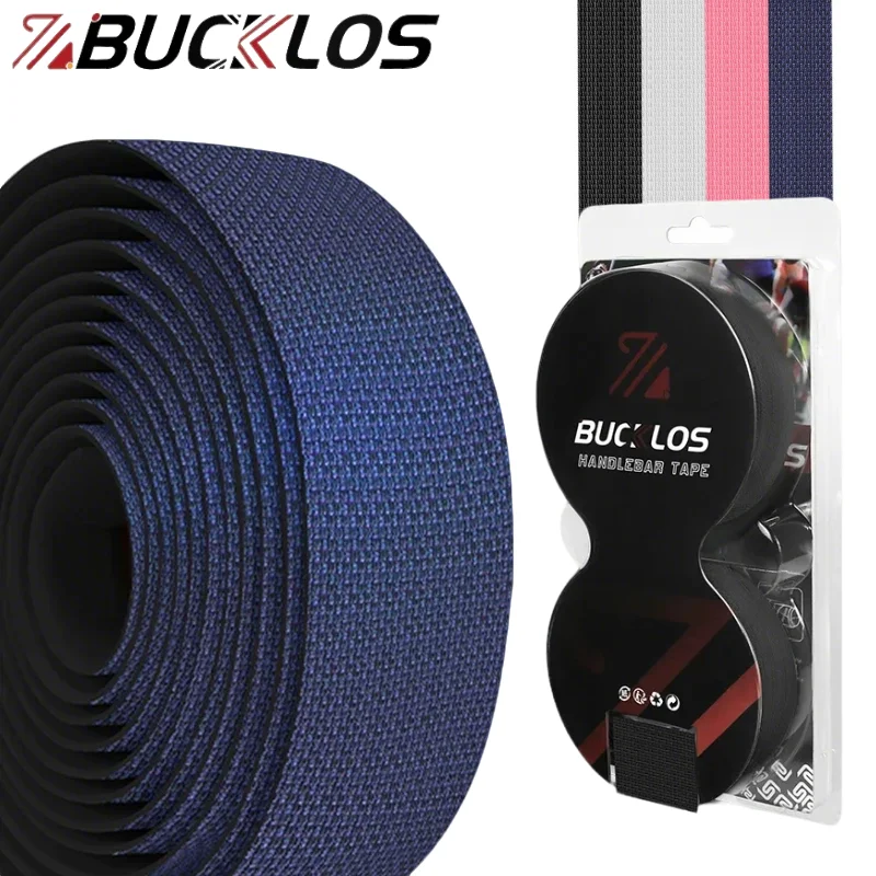 

BUCKLOS Shock-Absorption Bicycle Handlebar Tape Silicone+EVA Road Bike Bar Wraps Non-Slip Soft Ultralight Handle Bar Cover Belts