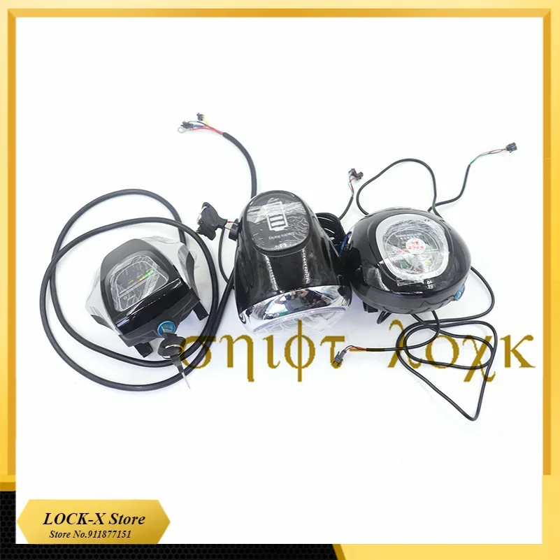 Free shipping Angel Eyes  Headlight  Lighting Spotlight High Beam LCD Screen for Citycoco Electric Scooter