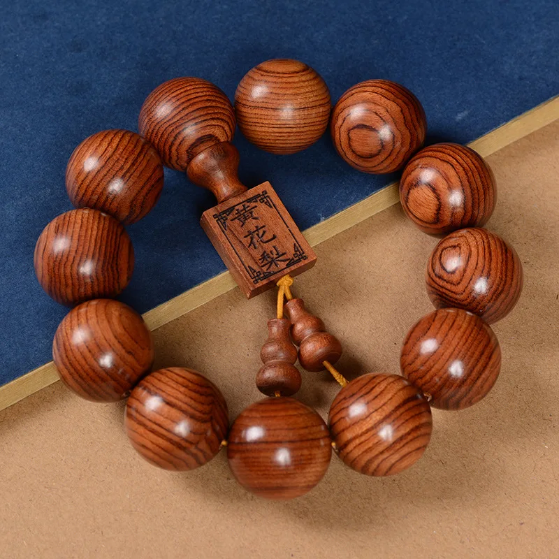 Top Quality Buddha Bead Bracelet Male Amulet Hand Accessories Trendy Rosewood 2cm Beads Bracelets Women Jewelry