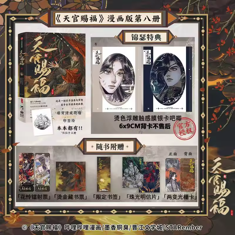 Heaven Official's Blessing Official Comic Vol.8(2 Books) Tian Guan Ci Fu Manga Book Chinese BL Comics Xie Lian Hua Cheng MXTX - Image 10