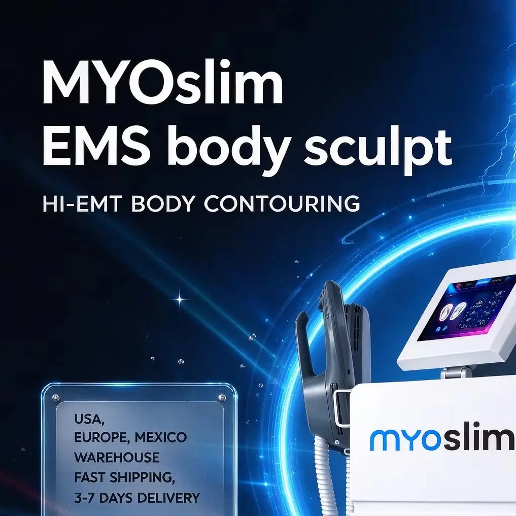 7500W HI‑EMT MYOslim Equipment RF Sculpting Body Sculpt Machine Weight Loss Burning Fat Slimming Muscle Stimulation