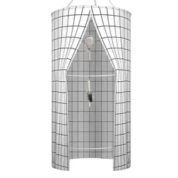 Portable Privacy Tent Shower Curtain Toilet Tent Waterproof Cloth Bathroom Shower Tent Bath Winter Warm Cover for Outdoor