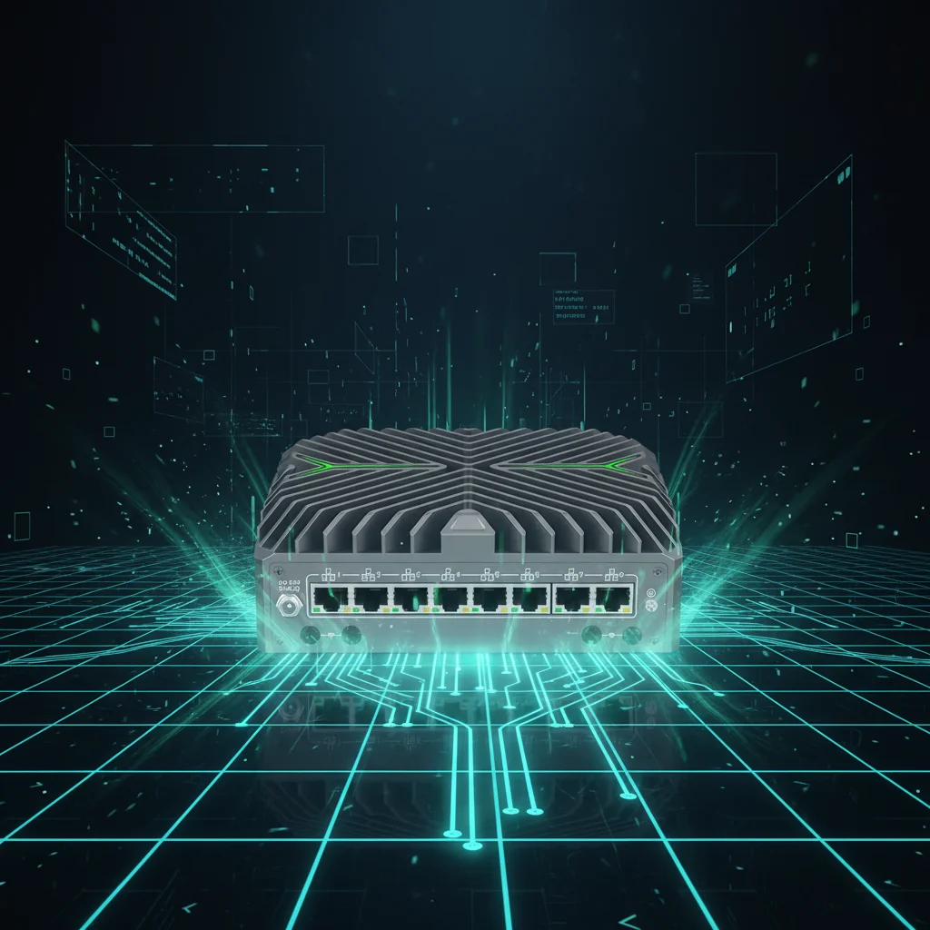 New Industrial Mini PC Firewall 14th Gen Ultra 5 125U 8 Intel 2.5G Lan Triple Display DDR5 Pfsense M.2 NVME 2.5-inch HDD/SSD