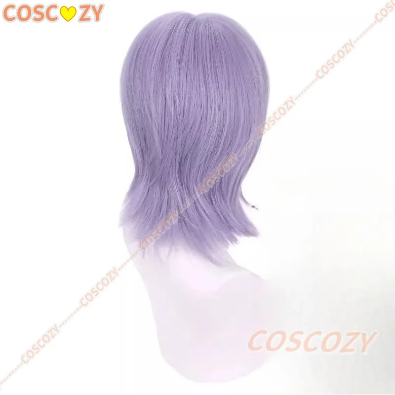 ‌ ‌ ‌ เคป๊อป ‌ นักล่าปีศาจ ‌ Saja Boy Baby Mystery คอสเพลย์วิกผมผมสีม่วงฟรีหมวกวิกผมอะนิเมะ Carnival ฮาโลวีนวิกผม