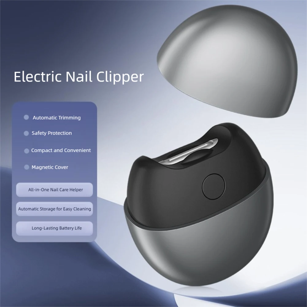 Automatische elektrische nagelknipper met LED-licht Veilige elektrische nagelknipper Elektrische nagelvijl voor volwassenen Kinderen Senioren