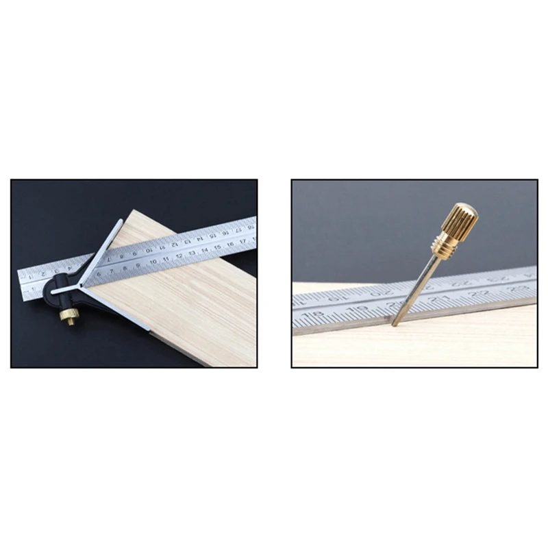 Multifunctional Combination Angle Ruler Carpentry Angle Ruler 90 Degrees 45 Degrees Angle Ruler Right Angle Ruler